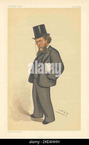 VANITY FAIR SPY CARICATURE William Cornwallis Cartwright 'Oxfordshire' Oxon 1884 Banque D'Images
