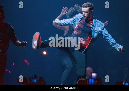 Justin Timberlake en concert à Het Gelredome - visite de l'Homme des bois. Pays-Bas -Arnhem vvbvanbree fotografie Banque D'Images