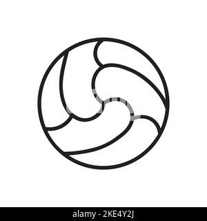 Icône du ballon football, football, icône du volley-ball. Illustration de Vecteur