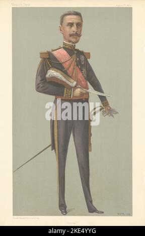 CARICATURE D'ESPION VANITY FAIR Admiral Raymond-Émile Gervais 'l'Amiral'. Marine 1902 Banque D'Images