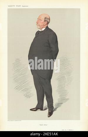 VANITY FAIR SPY CARICATURE Edward Peter Mathers 'South Africa' journaux 1906 Banque D'Images