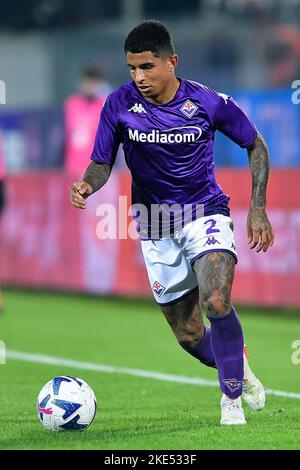 Florence, Italie. 09th novembre 2022. Dodo' de l'ACF Fiorentina pendant la série Un match entre Fiorentina et US Salernitana 1919 au Stadio Artemio Franchi, Florence, Italie, le 9 novembre 2022. Credit: Giuseppe Maffia/Alay Live News Banque D'Images