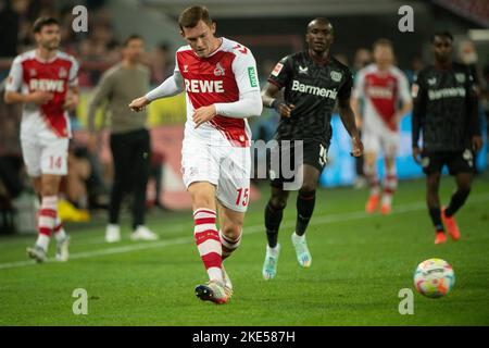 Luca KILIAN (K), action, action unique, football 1st Bundesliga, 14th match day, FC Cologne (K) - Bayer Leverkusen (LEV) 1: 2 sur 9 novembre 2022 à Koeln/ Allemagne. #La réglementation DFL interdit toute utilisation de photographies comme séquences d'images et/ou quasi-vidéo # Banque D'Images