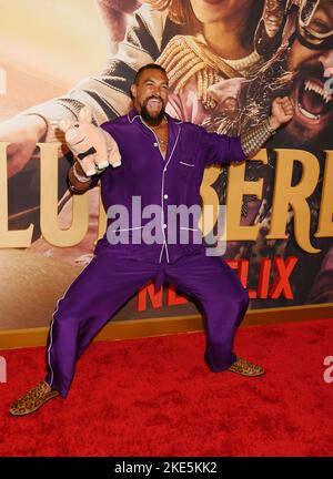 Century City, env. 09th novembre 2022. Jason Momoa participe à la première de Netflix's 'Slumberland' à AMC Century City 15 sur 09 novembre 2022 à Century City, Californie. Crédit : Jeffrey Mayer/JTM photos/Media Punch/Alay Live News Banque D'Images