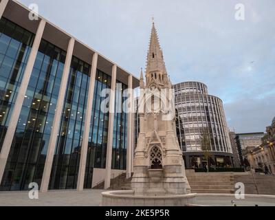 Chamberlain Memorial, Chamberlain Square, Paradise, Birmingham, Midlands, Angleterre, Royaume-Uni Banque D'Images