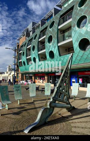 Esplande House, The Esplanade, Porthcawl, pays de Galles, Royaume-Uni. Banque D'Images