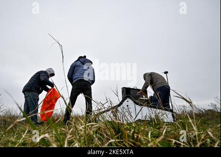 ZAPORIZHHIA, UKRAINE - 08 NOVEMBRE 2022 - complexe tactique de la compagnie 'Domakha', développé par les spécialistes de Zaporizhjhia, qui peut aller profondément dans l'arrière de l'ennemi sur 50 kilomètres, Zaporizhjhia, sud-est de l'Ukraine. Banque D'Images