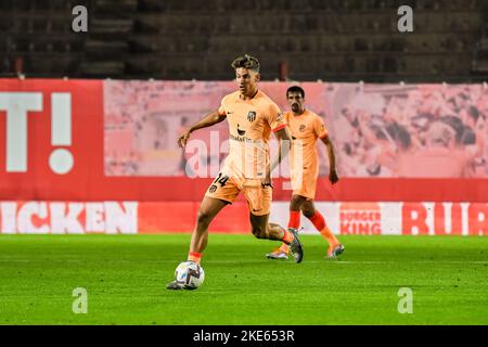 MALLORCA, ESPAGNE - NOVEMBRE 9: Marcos Llorente de l'Atletico de Madrid contrôle le ballon pendant le match entre le RCD Mallorca et l'Atletico de Madrid de la Liga Santander sur 9 novembre 2022 à visiter le stade de Majorque son Moix à Majorque, Espagne. (Photo de Samuel Carreño/ PX Images) Banque D'Images