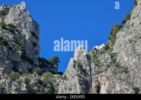 Capri, excursion quotidienne en bateau, Grotto Bianca, Italie Banque D'Images