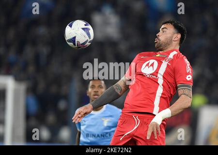 Roma, Italie. 10th novembre 2022. Andrea Petagna d'AC Monza pendant la série Un match de football entre SS Lazio et Monza au stade Olimpico à Rome (Italie), 10 novembre 2022. Photo Antonietta Baldassarre/Insidefoto crédit: Insidefoto di andrea staccioli/Alamy Live News Banque D'Images