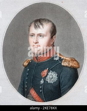 Napoléon Bonaparte (Napoleone Buonaparte; 1769 – 1821), chef militaire et politique français Banque D'Images