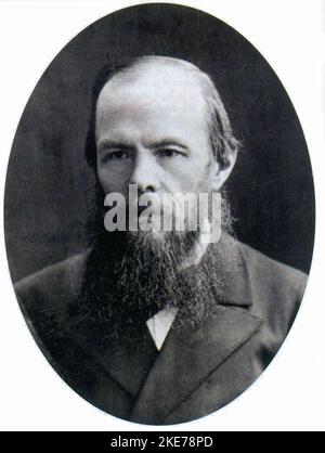 Fyodor Mikhaïlovich Dostoevsky (1821 – 1881), translittéré Dostoïevsky, romancier russe, écrivain Dostoïevsky, 1879 Banque D'Images