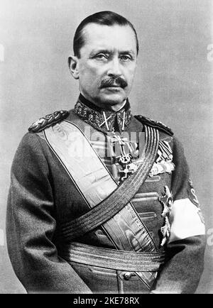 Baron Carl Gustaf Emil Mannerheim (1867 – 1951), chef militaire et homme d'État finlandais. Banque D'Images