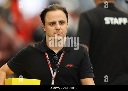 SÃO PAULO, SP - 10.11.2022: 2022 GRAND PRIX DE FORMULE 1 DE SAO PAULO - Felipe Massa lors du Grand Prix de Formule 1 de São Paulo 2022 qui s'est tenu au circuit Interlagos à São Paulo, SP. (Photo: Cristiano Andujar/Fotoarena) Banque D'Images