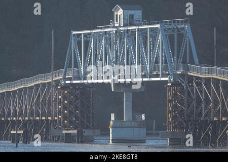 Chatcolet Lake Bridge Lookout dans l'Idaho Banque D'Images