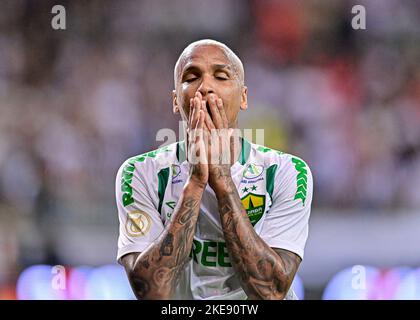 Belo Horizonte, Brésil. 10th novembre 2022. Deyverson do Cuiaba, pendant le match entre Atletico Mineiro et Cuiaba, pour la ronde 37th du Campeonato Brasileiro Serie A 2022, à Estadio do Mineirao, ce jeudi 10. 30761 (Gledston Tavares/SPP) crédit: SPP Sport Press photo. /Alamy Live News Banque D'Images