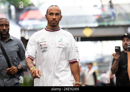 SP - Sao Paulo - 11/10/2022 - FORMULE 1 GP BRÉSIL 2022, FORMULE 1 DÉBARQUE À SAO PAULO - Lewis Hamilton de l'équipe Mercedes. Photo: Duda Bairros/AGIF/Sipa USA Banque D'Images