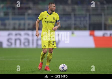 Milan, Italie, 9th novembre 2022. Milan Skriniar du FC Internazionale lors de la série Un match à Giuseppe Meazza, Milan. Le crédit photo devrait se lire: Jonathan Moscrop / Sportimage Banque D'Images