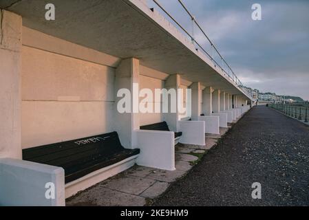 Hastings, Royaume-Uni 11th novembre 2022, littoral, plage hiver Banque D'Images