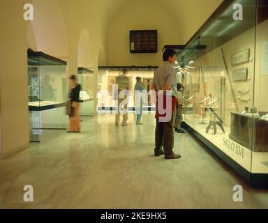 INTÉRIEUR - MUSEO. EMPLACEMENT : CASTILLO DE GIBSALFARO. Malaga. ESPAGNE. Banque D'Images