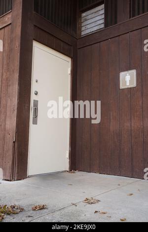 Affiche et porte pour toilettes pour hommes Banque D'Images