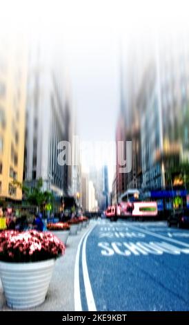 Ville floue - images d'arrière-plan. Images de ville floues abstraites. Banque D'Images