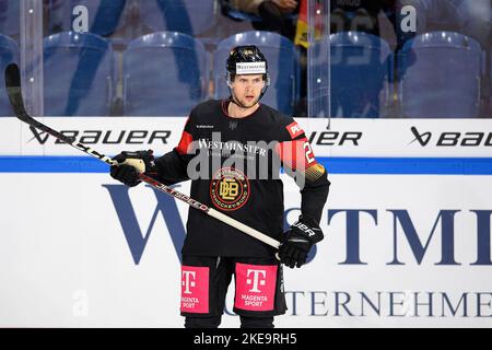 Krefeld/Allemagne. 10/11/2022, Dominik BOKK (GER) Allemagne (GER) - Danemark (DEN) 3:2 OT, on 10 novembre 2021. Coupe d'Allemagne de hockey sur glace à partir de 10,11. - 13.11.2022 à Krefeld/Allemagne. Banque D'Images