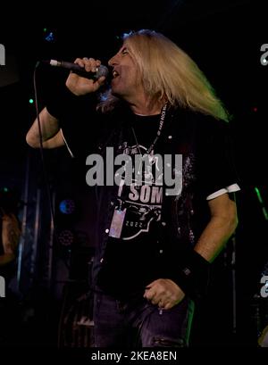 Ransom, en live à Hard Rock Hell XV, novembre 2022, photos de John Lambeth. Banque D'Images