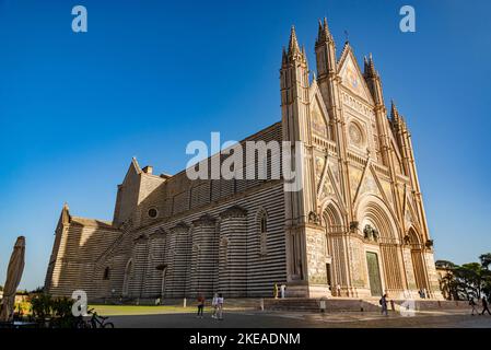 La Cathédrale d'Orvieto (Duomo di Orvieto), l'Ombrie, Italie Banque D'Images