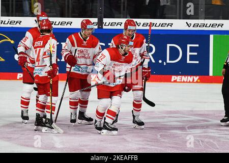 KREFELD, ALLEMAGNE - 10 NOVEMBRE 2022: Coupe Deutschland 2022, le jeu Allemagne - Danemark à Yayla-Arena Banque D'Images
