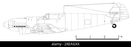 Messerschmitt BF 109B Banque D'Images