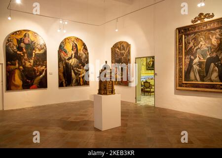 Le musée 'Palais ducal' à l'intérieur d'Urbania (Marche, Italie), Urbania, Pesaro Urbino, Marche, Italie, Europe Banque D'Images