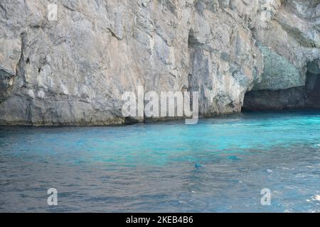 Green Grotto, Capri, Italie Banque D'Images