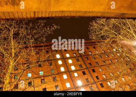 Entrepôt de stockage, Cumberland Basin, Bristol, Royaume-Uni Banque D'Images