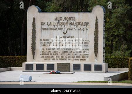 Monument commémoratif de guerre marocain au site commémoratif de guerre canadien, Vimy, France Banque D'Images