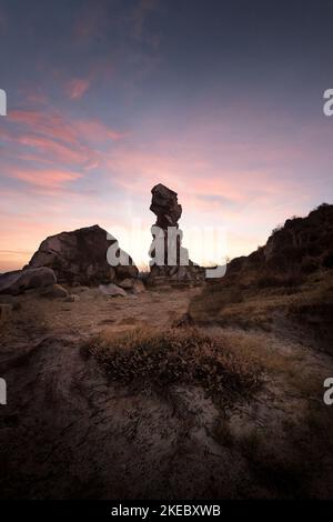 Lever du soleil au mur du diable Banque D'Images