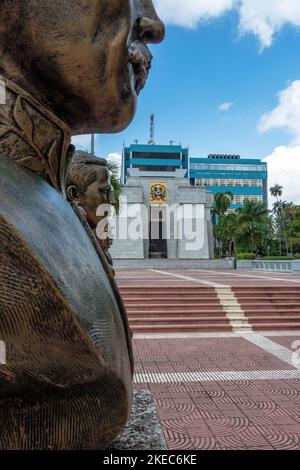 Amérique du Nord, Caraïbes, Grande Antilles, Île d'Hispaniola, République dominicaine, Saint-Domingue, Zona Colonial, autel de la Patria Banque D'Images