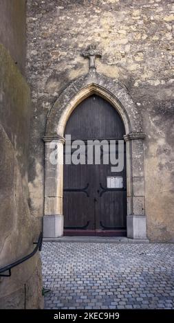 Église paroissiale Saint Nazaire à Saint Nazaire d'Aude. Banque D'Images