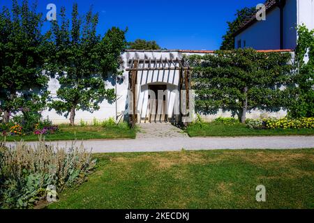 Jardin de la cour, Parc du Palais, Château de Dachau, Dachau, haute-Bavière, Bavière, Allemagne Banque D'Images