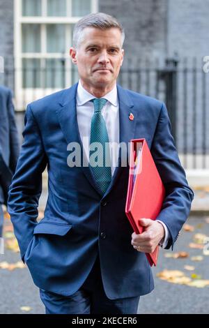 Downing Street, Londres, Royaume-Uni. 8th novembre 2022. Le député de Mark Harper, secrétaire d'État aux Transports, assiste à la réunion hebdomadaire du Cabinet au 10 Downing Str Banque D'Images