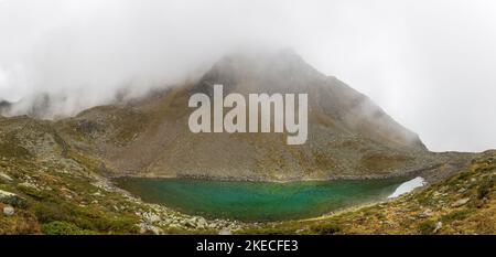 Vue sur les Alpes de Stubai près de Kühtai. Banque D'Images