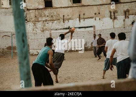 Arabie Saoudite, province de la Mecque, ville: Jeddah/Jiddah, jeu de balle Banque D'Images