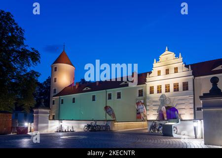 Freiberg, Château de Schloss Freudenstein à Sachsen, Saxe, Allemagne Banque D'Images