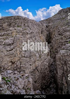 Sur le plateau de Gottesacker, sous le Hohen IFEN dans les Alpes Allgäu. Banque D'Images