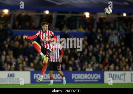 Birmingham, Royaume-Uni. 11th novembre 2022. DaN Neil #24 de Sunderland lors du match de championnat Sky Bet Birmingham City vs Sunderland à St Andrews, Birmingham, Royaume-Uni, 11th novembre 2022 (photo de Nick Browning/News Images) à Birmingham, Royaume-Uni le 11/11/2022. (Photo de Nick Browning/News Images/Sipa USA) crédit: SIPA USA/Alay Live News Banque D'Images