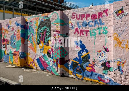 Street Art, Fitzroy, Melbourne, Victoria, Australie Banque D'Images