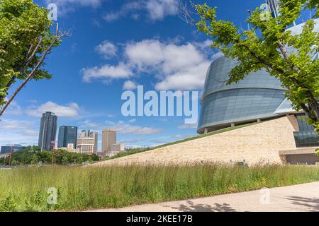 6 août 2022 - Winnipeg Manitoba Canada - le musée du complexe des droits de la personne Banque D'Images