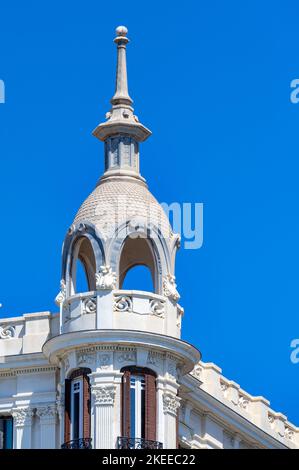 Façade de Casa Carbonell à Alicante, Espagne Banque D'Images