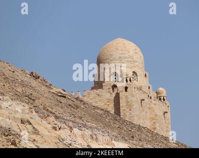 Mausolée d'Aga Khan à Assouan, Égypte Banque D'Images