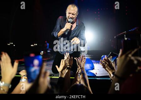 Biagio Antonacci lors de la visite de Biagio Antonacci - Palco Centrale, concert de musique de la chanteuse italienne à Eboli (sa), Italie, 11 novembre 2022 Banque D'Images